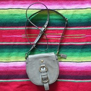 Coach leather mini shoulder bag